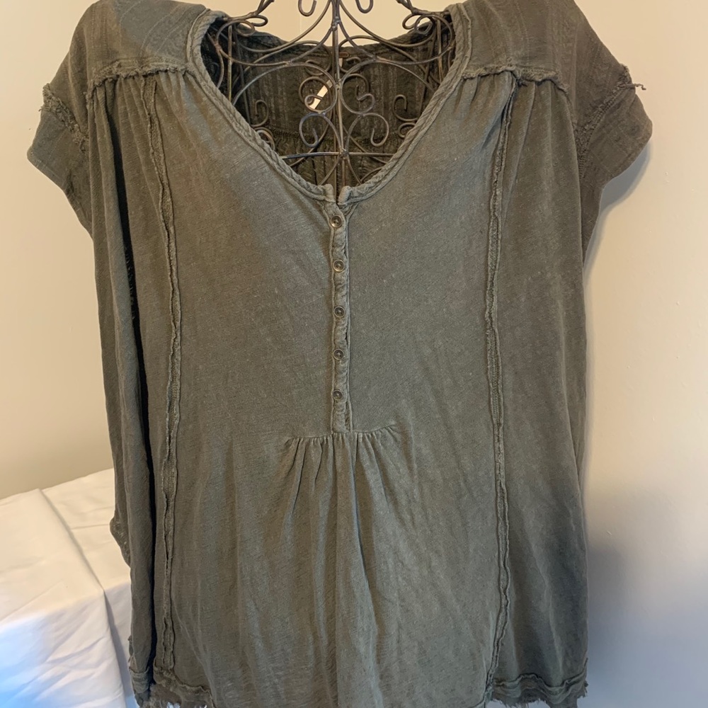Free People Long Shirt